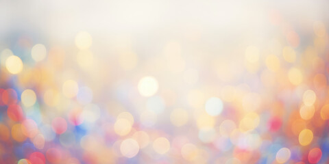 Fototapeta premium Christmas abstract background with soft light bokeh. Blurred Glitter sparkle for celebrate. glowing lights focus in bright sunlight