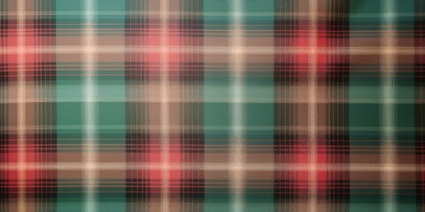Fototapeta premium Christmas plaid pattern background