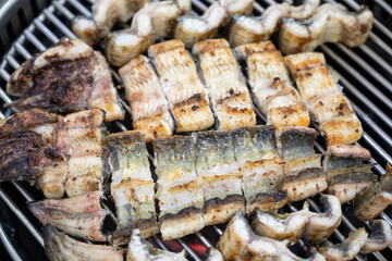 Korean food Grilled eel bbq