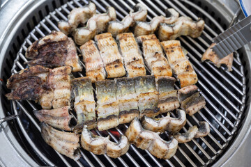 Korean food Grilled eel bbq