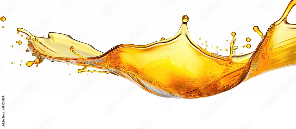 Poster cooking oil isolated on white with a clipping path copy space image place for adding text or design