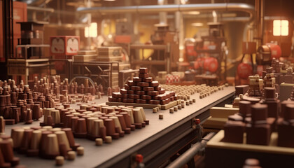 Chocolate Factory, Manufactures chocolate and cocoa products