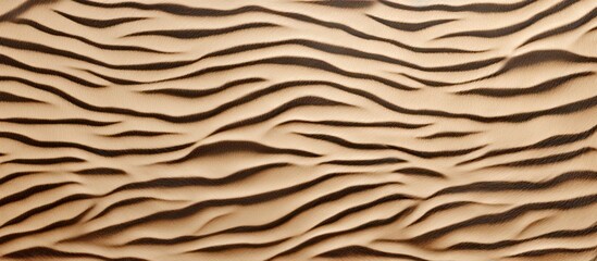 Detailed and beautiful zebra animal skin leather pattern seamlessly repeated on a khaki background Copy space image Place for adding text or design