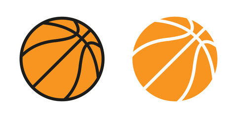 Orange basketball icon vector illustration design