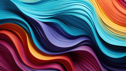 Background with liquid colored swirls and dye blends that flows from top to bottom. Fluid art acrylic texture with colorful waves, mixing paint effect. Abstract backdrop with bright blended colors.