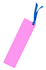 Pink bookmark isolated