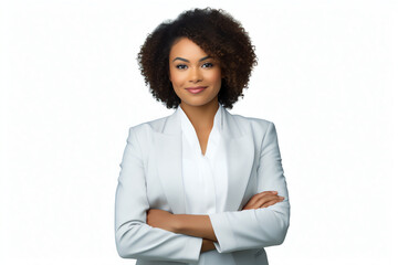 mixed raceyoung  business woman portrait, AI generated