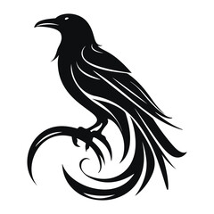 Crow Silhouette Logo