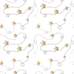 solid New Year's star pattern. vector design for winter holidays on white