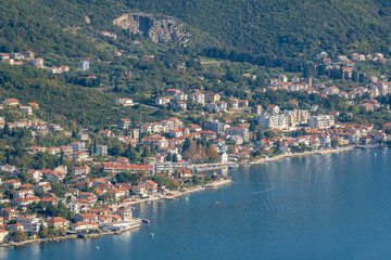 Naklejka na ściany i meble Various natural landscapes around the Bay of Kotor Montenegro