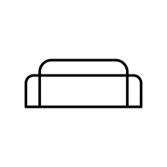 sofa line icon