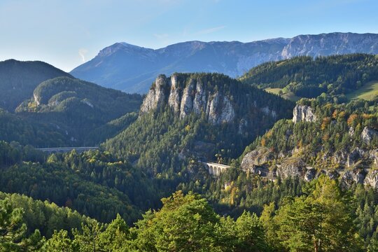 20-Schilling-Blick im Herbst N&auml;he Semmering, &Ouml;sterreich
