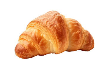 croissant isolated on transparent background.