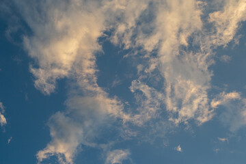 Cloudscapes in the southern hemisphere over the southern region of Africa for background use