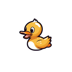 duck isolated on white background