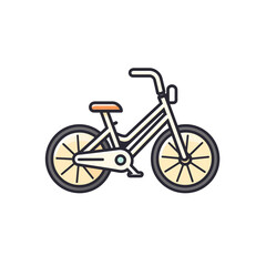 Fototapeta premium bicycle isolated on white background