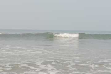 waves on the beach
