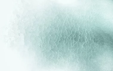Foto op Aluminium Abstract background of cracks decorated with snow with fresh air gradient beige-green tones. © Komkit