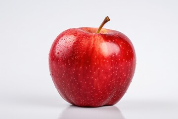 red apple isolated on white