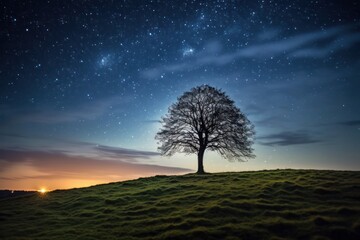 tree in the night - Powered by Adobe