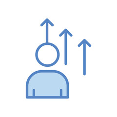 Obraz premium Improvement icon isolate white background vector stock illustration.