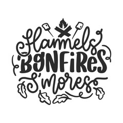 Autumn Fall Lettering Quotes For Printable Posters, Cards, T-Shirt Design.