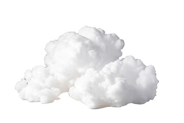 White clouds isolated on transparent background.