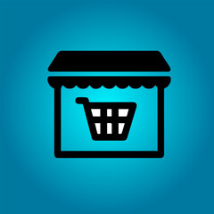 Shopping icon. Online shopping, store, delivery, promotion and shopping cart symbol.