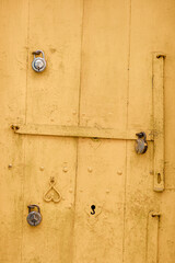 old wooden door