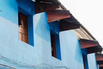 old house with shutters