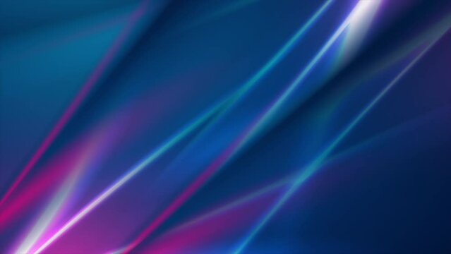 Ultraviolet and blue abstract glowing background with smooth stripes. Seamless looping tech motion design. Video animation Ultra HD 4K 3840x2160