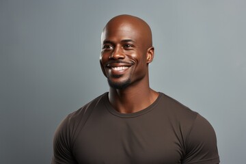 Obraz premium Portrait of a happy black male model