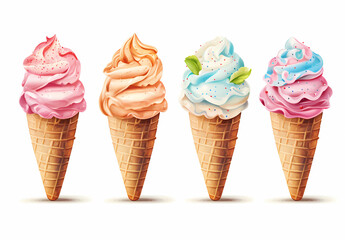 Illustration of ice cream
