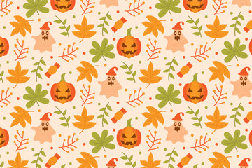 Halloween Seamless Pattern