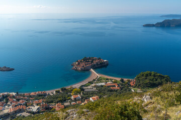 Photos of the facility located on the island of Sveti Stefan in Montenegro