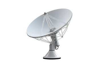 satellite dish on white background