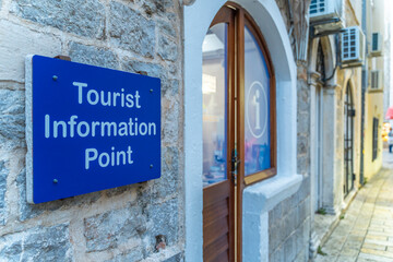 tourist information point sign tourist assistance office