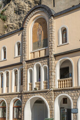 Fototapeta na wymiar Ostrog Monastery built into the rocks in Montenegro
