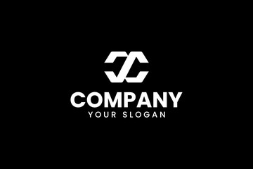 letter CC with infinite shape modern logo design for professional corporate company business - obrazy, fototapety, plakaty