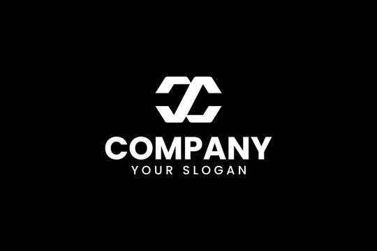 letter CC with infinite shape modern logo design for professional corporate company business
