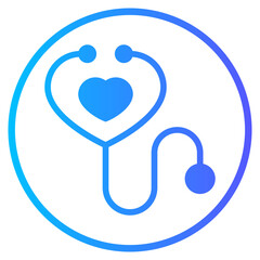 stethoscope gradient icon