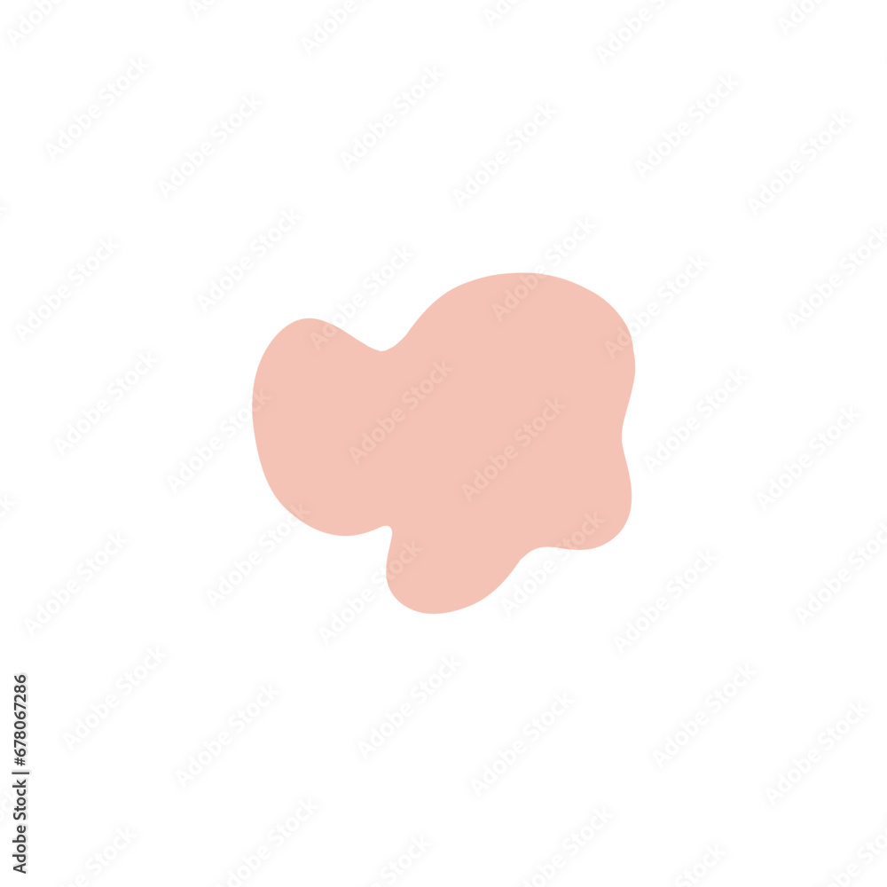 Poster set of blob abstract ornament background doodle