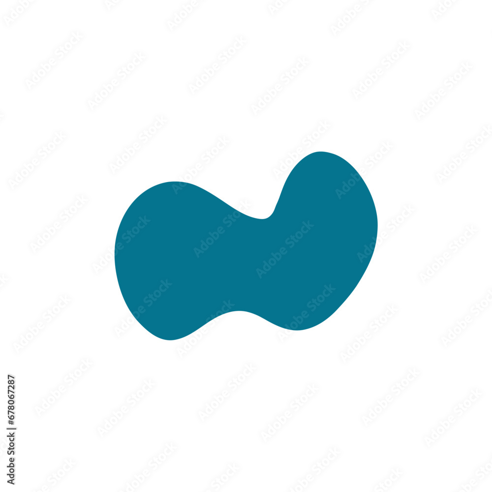 Poster set of blob abstract ornament background creative