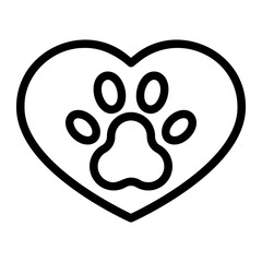 animal welfare line icon
