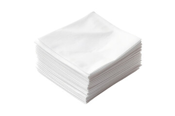 Paper napkins isolated on white background
