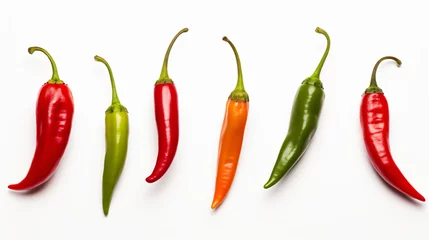 Fotobehang Chili pepper © Black