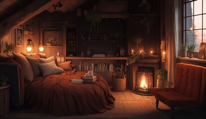 Cozy atmosphere with detailed