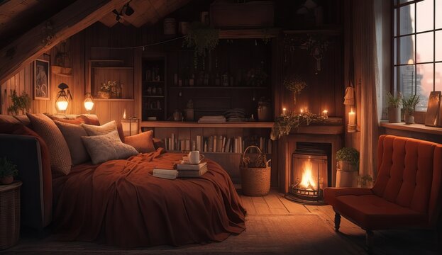 Cozy atmosphere with detailed