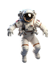 Astronaut on transparent background, white background, isolated, commercial photography