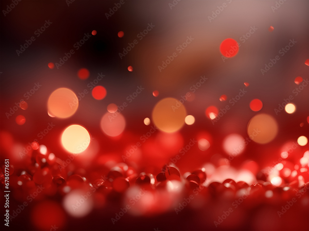 Poster a festive and vibrant bokeh light background, colorful and glittery celebration of lights and circle